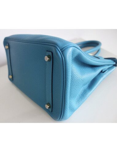 Sac Hermes Birkin 30 turquoise