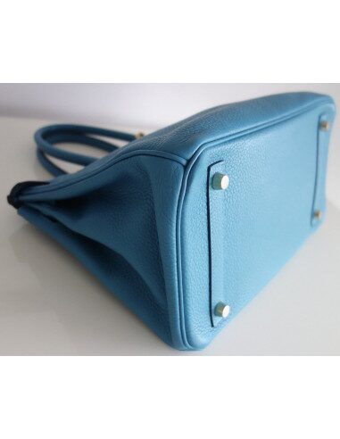 Sac Hermes Birkin 30 turquoise