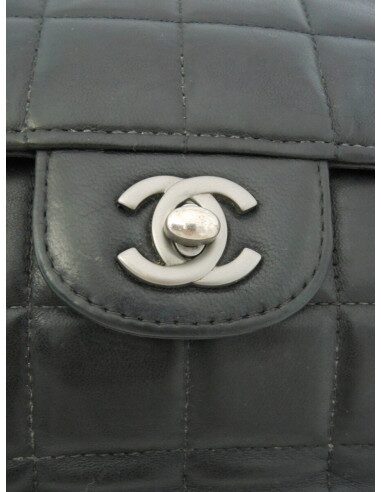 SAC CHANEL BAGUETTE AGNEAU NOIR