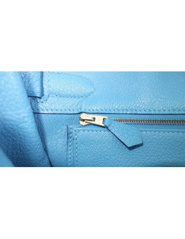 Sac Hermes Birkin 30 turquoise