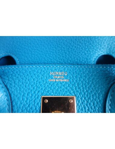 Sac Hermes Birkin 30 turquoise