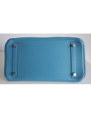Sac Hermes Birkin 30 turquoise