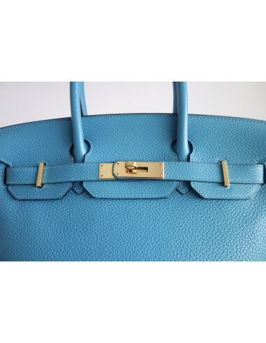 Sac Hermes Birkin 30 turquoise
