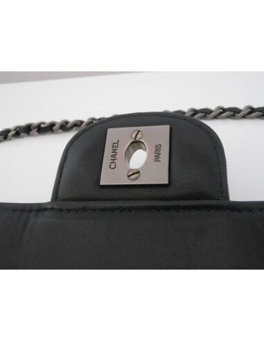 SAC CHANEL BAGUETTE AGNEAU NOIR