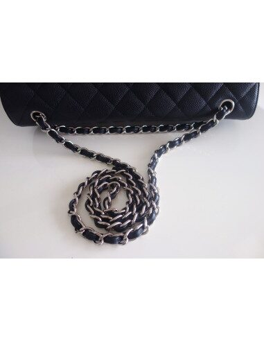 Sac Chanel Classique maxi caviar noir