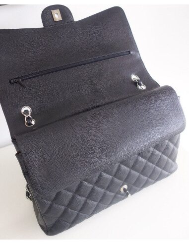 Sac Chanel Classique maxi caviar noir