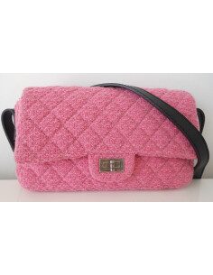 SAC CHANEL 2.55 TWEED ROSE