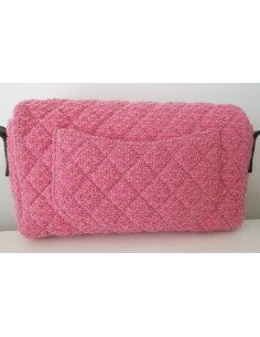 SAC CHANEL 2.55 TWEED ROSE 2