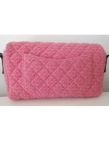 SAC CHANEL 2.55 TWEED ROSE
