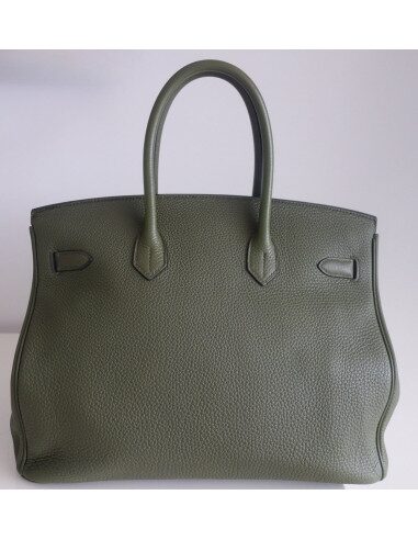 Sac Hermes Birkin 35 vert Veronese
