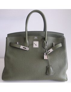 Sac Hermes Birkin 35 vert Veronese 2