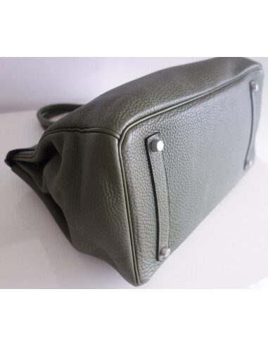 Sac Hermes Birkin 35 vert Veronese