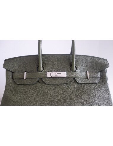Sac Hermes Birkin 35 vert Veronese
