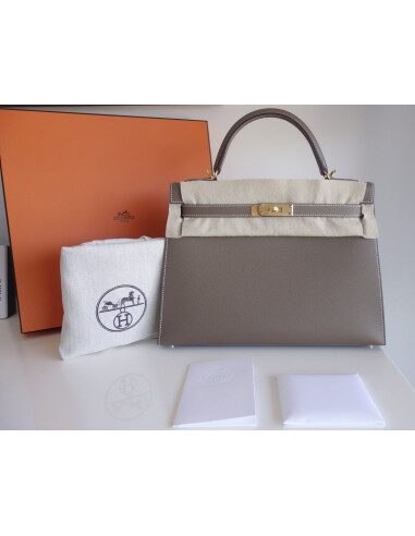 Sac Hermes Kelly 32 étoupe