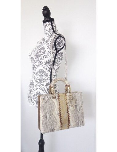 Sac Lady Dior python