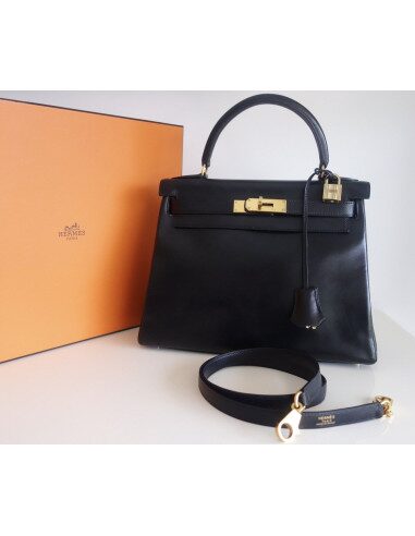 Sac Hermes Kelly 28 noir