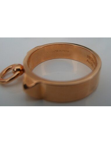 BAGUE HERMES COLLIER DE CHIEN OR ROSE