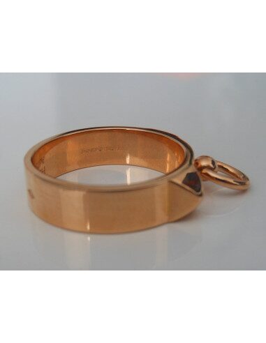 BAGUE HERMES COLLIER DE CHIEN OR ROSE
