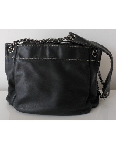 SAC CHANEL PETIT SHOPPING CUIR NOIR