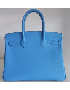 Sac Hermes Birkin 30 bleu Frida 2
