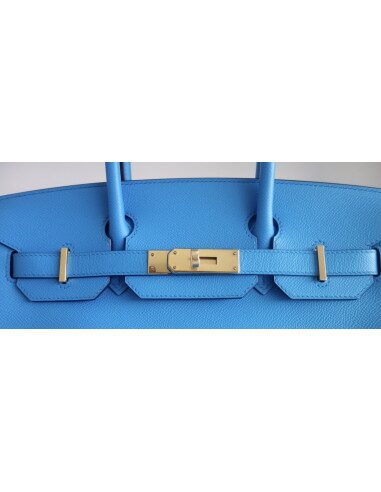 Sac Hermes Birkin 30 bleu Frida