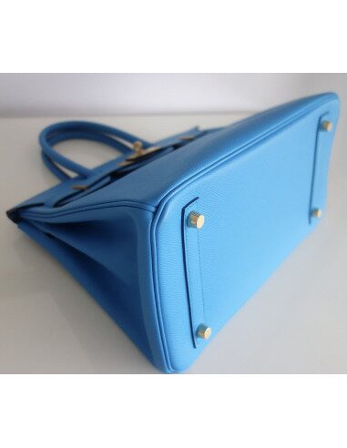Sac Hermes Birkin 30 bleu Frida
