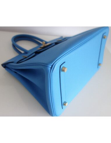 Sac Hermes Birkin 30 bleu Frida