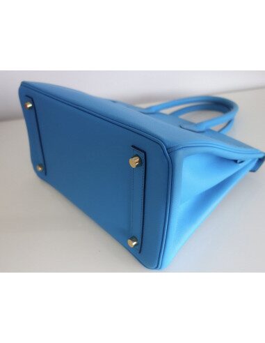 Sac Hermes Birkin 30 bleu Frida