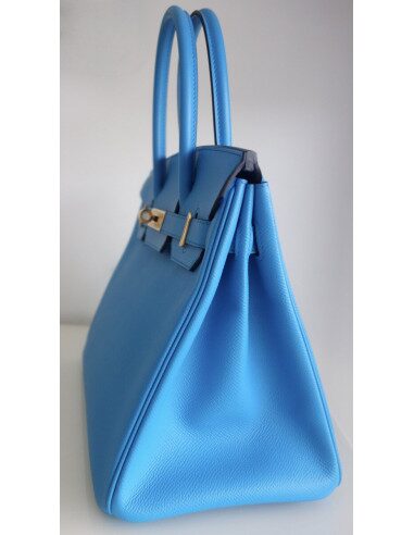 Sac Hermes Birkin 30 bleu Frida