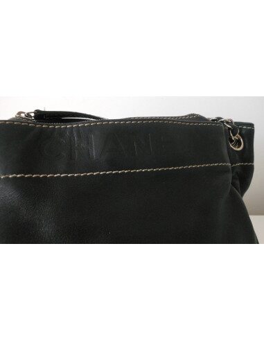SAC CHANEL PETIT SHOPPING CUIR NOIR