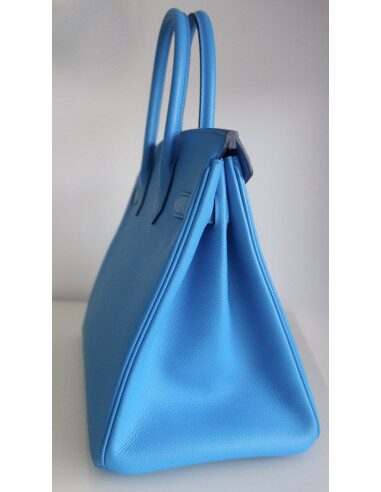 Sac Hermes Birkin 30 bleu Frida