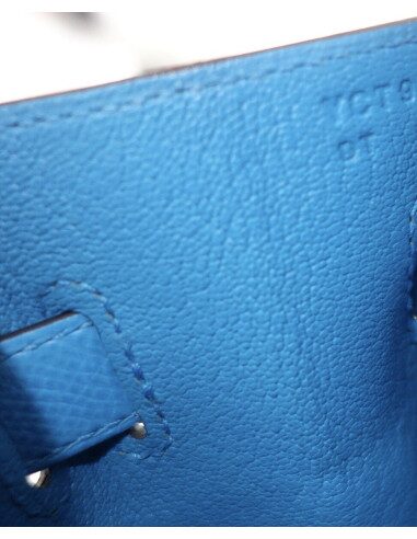 Sac Hermes Birkin 30 bleu Frida