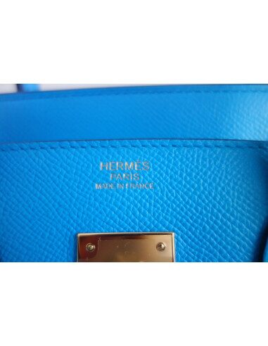 Sac Hermes Birkin 30 bleu Frida