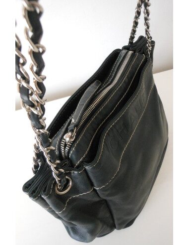 SAC CHANEL PETIT SHOPPING CUIR NOIR