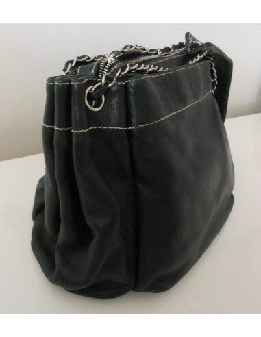 SAC CHANEL PETIT SHOPPING CUIR NOIR