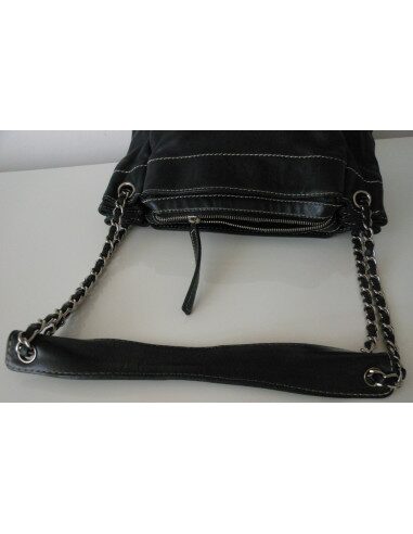 SAC CHANEL PETIT SHOPPING CUIR NOIR