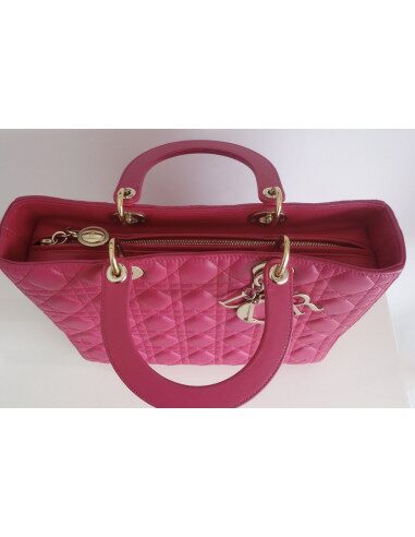 Sac Lady Dior rose