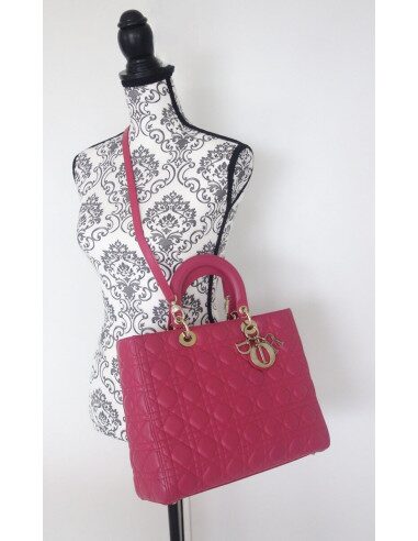 Sac Lady Dior rose