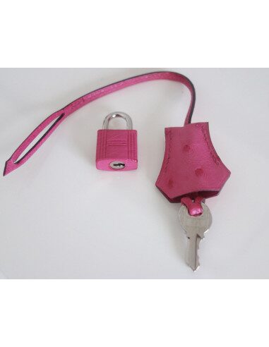 Sac Hermes Birkin 30 autruche rose