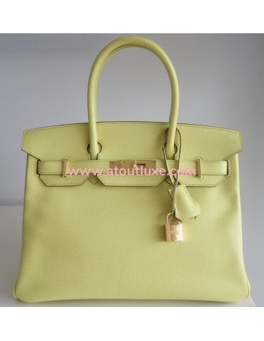 Sac Hermes Birkin 30 soufre