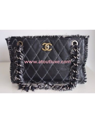 Sac Chanel shopping noir