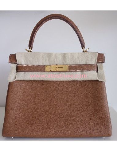 Sac Hermes Kelly 28 gold