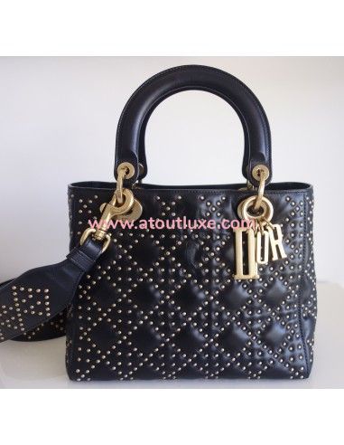 Sac Lady Dior noir médium