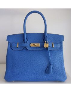 Sac Hermes Birkin 30 bleu