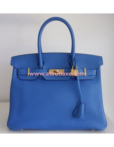 Sac Hermes Birkin 30 bleu