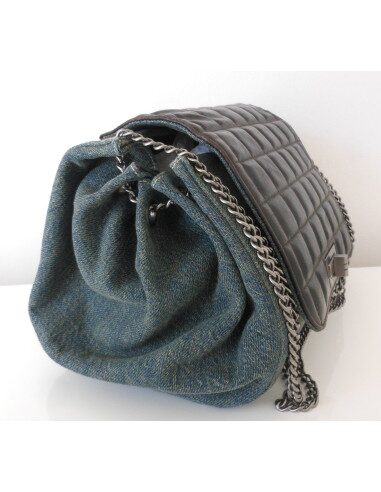 SAC CHANEL 2.55 CUIR ET JEAN