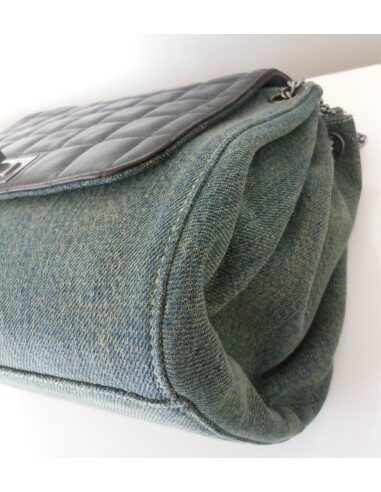 SAC CHANEL 2.55 CUIR ET JEAN