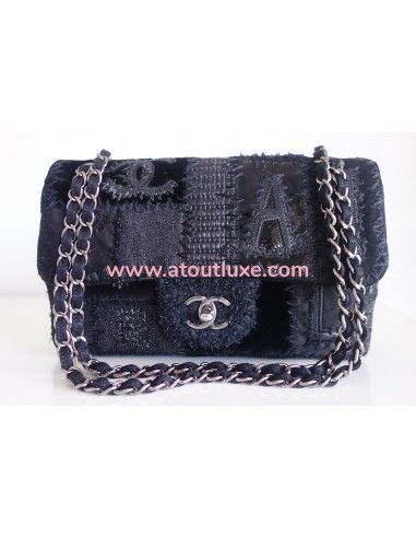 Sac Chanel patchwork noir