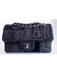 Sac Chanel patchwork noir 2
