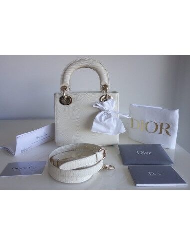 Sac Lady Dior lézard mini modèle
